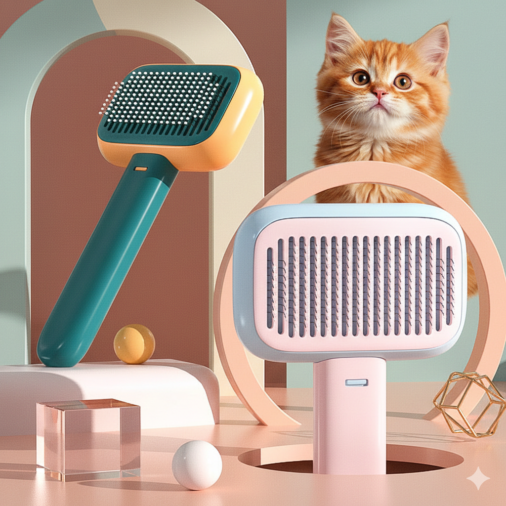 Pettio™ Wellness Massage Brush – Preventative Care Grooming Tool