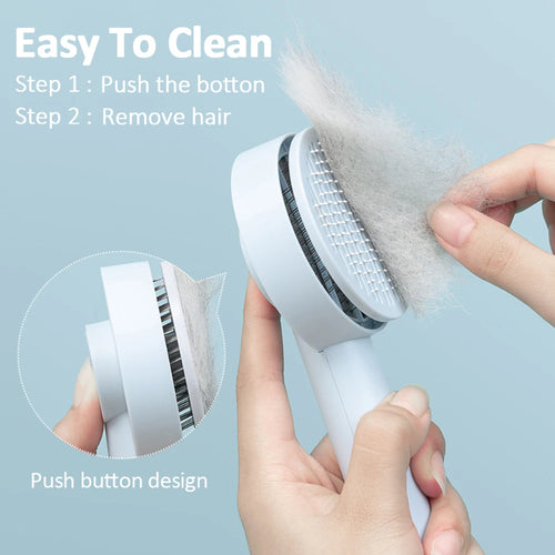 Pettio™ Ultimate Self-Cleaning Pet Brush: Gentle Massage & Easy Hair Removal