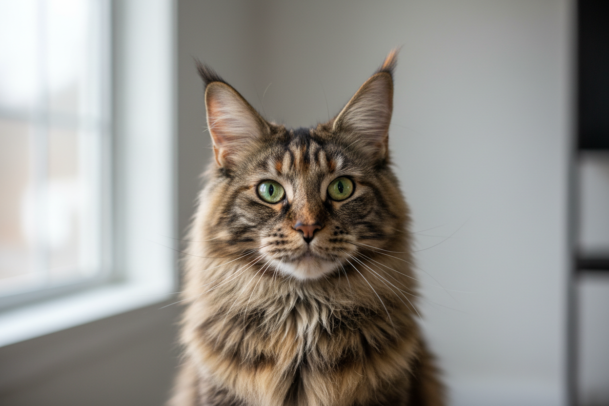 Majestic Maine Coon cat for hero banner